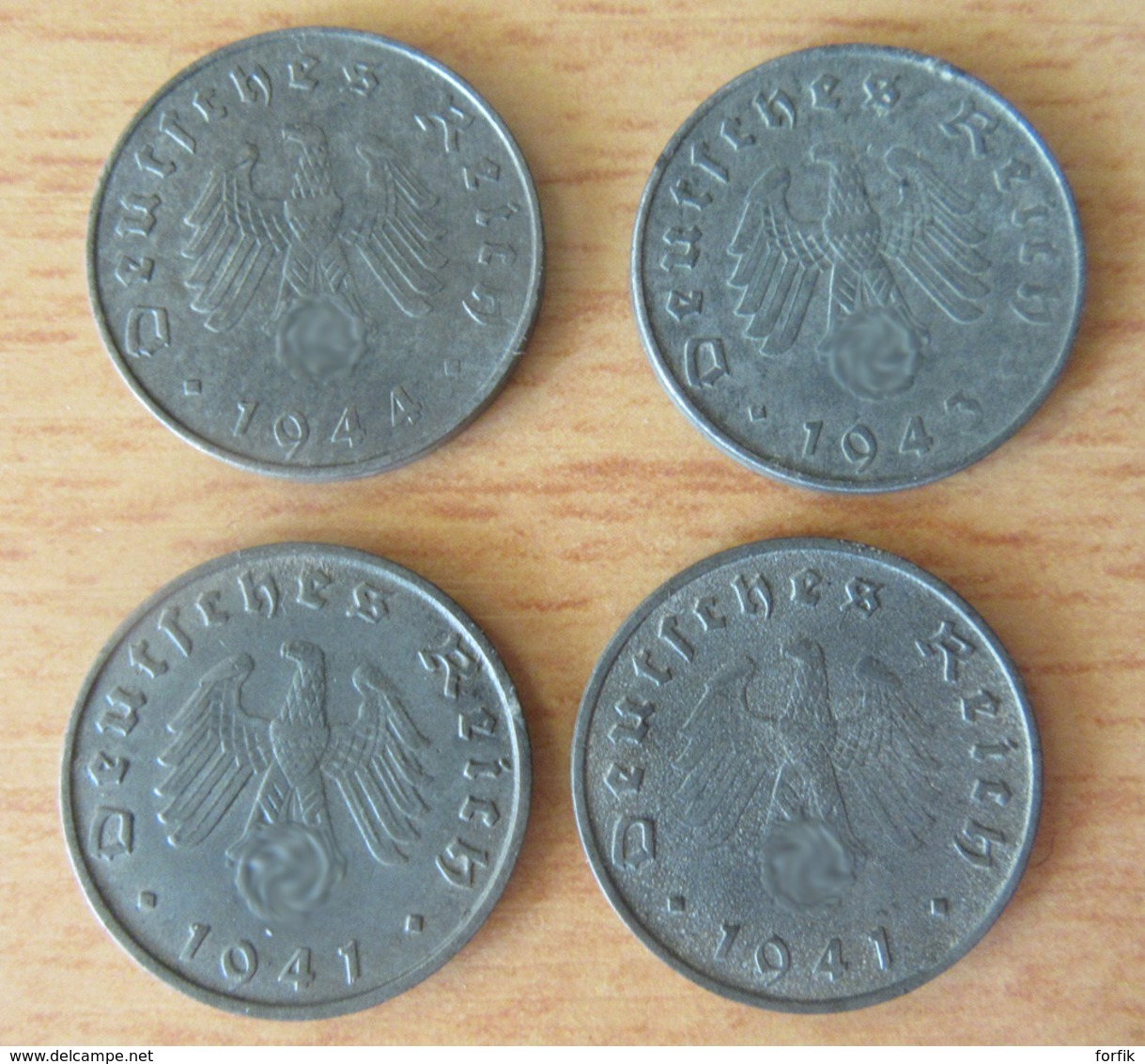 Allemange / Deutches Reich - Lot de 18 Monnaies 1, 5 et 10 Pfennig 1908 (Etat SUP) à 1944 - Voir description.