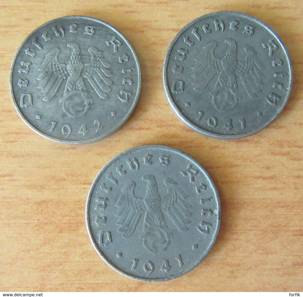 Allemange / Deutches Reich - Lot de 18 Monnaies 1, 5 et 10 Pfennig 1908 (Etat SUP) à 1944 - Voir description.