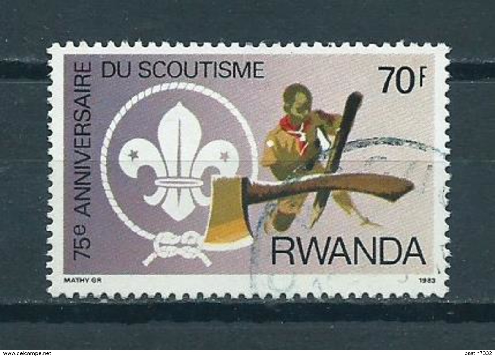 1983 Rwanda Scouting 70F Used/gebruikt/oblitere - Gebruikt
