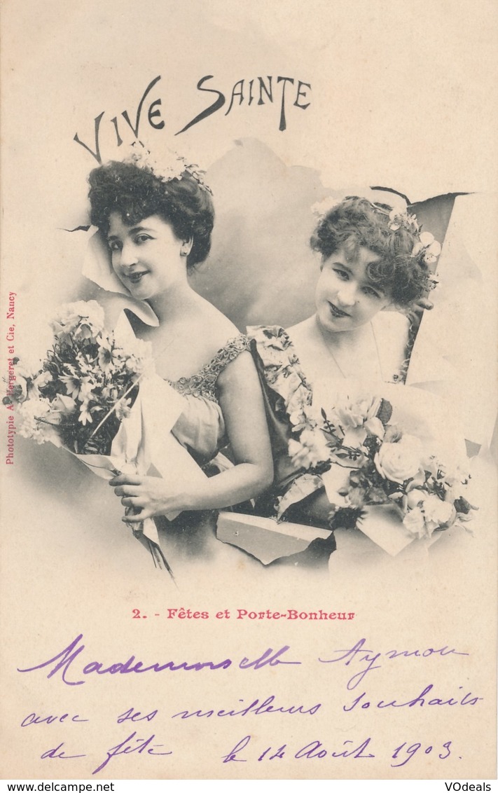 CPA - Thèmes - Femmes - Fêtes Et Porte-Bonheur - Femmes