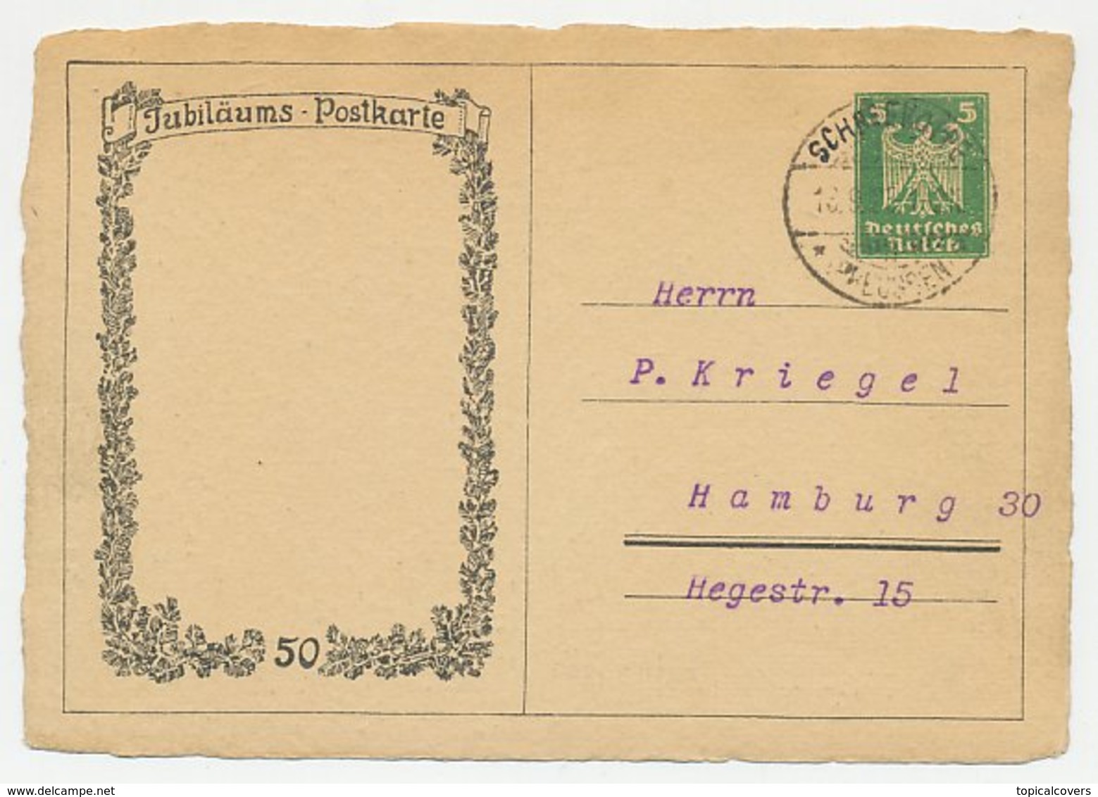 Postal Stationery Germany 1925 Mountain - Schneekoppe - Snow - Autres & Non Classés