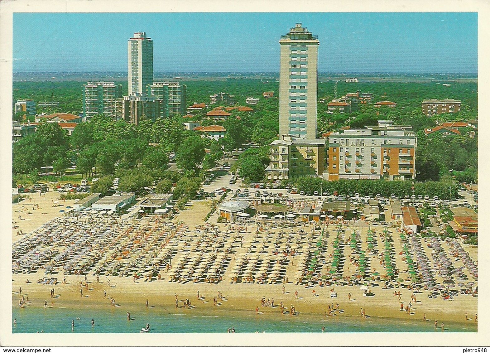 Cervia Milano Marittima (Ravenna) Spiaggia E Grattacieli Dall'Aereo, Aerial View, Vue Aerienne. Luftansicht - Ravenna