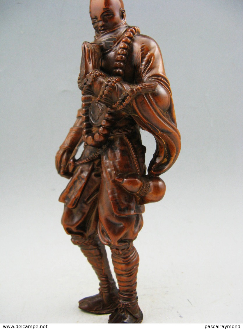 COLLECTION VIEUX BUIS HANDWORK Japonais SAMOURAI  Rare Antique Statue Netsuke - Asian Art