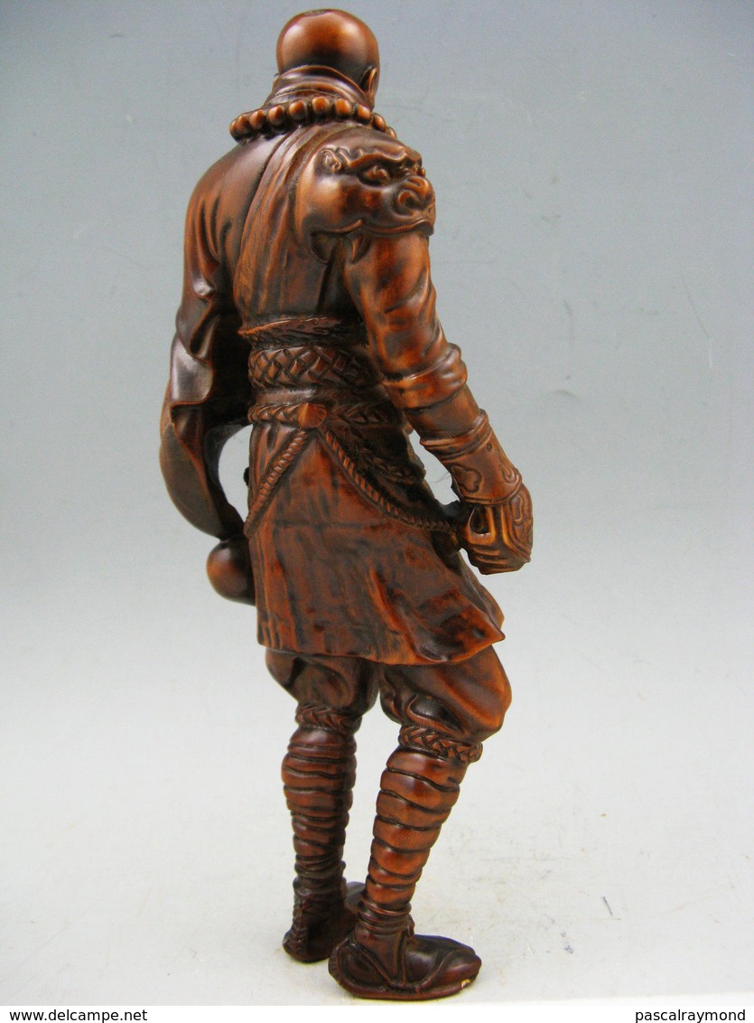 COLLECTION VIEUX BUIS HANDWORK japonais SAMOURAI  Rare Antique Statue Netsuke