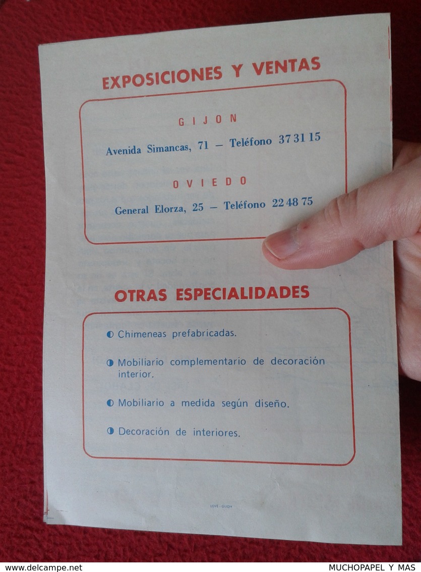 SPAIN RARO ANTIGUO DÍPTICO DOCUMENTO DOCUMENT PUBLICIDAD ADVERTISING ARMARIOS Y MOBILIARIO BUK FURNITURE MEUBLES VER FOT - Publicidad