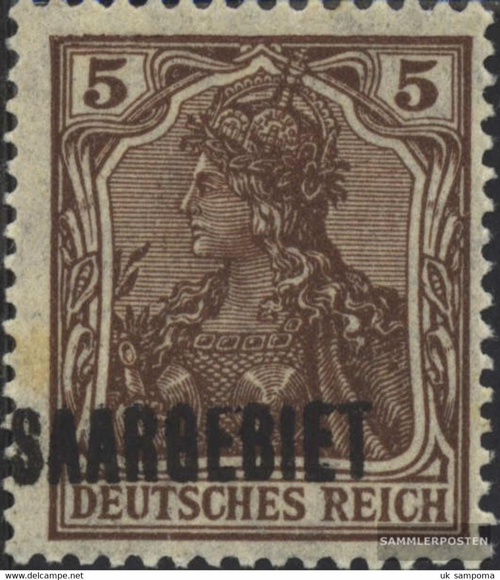 Saar 44a With Hinge 1920 Germania - Unused Stamps