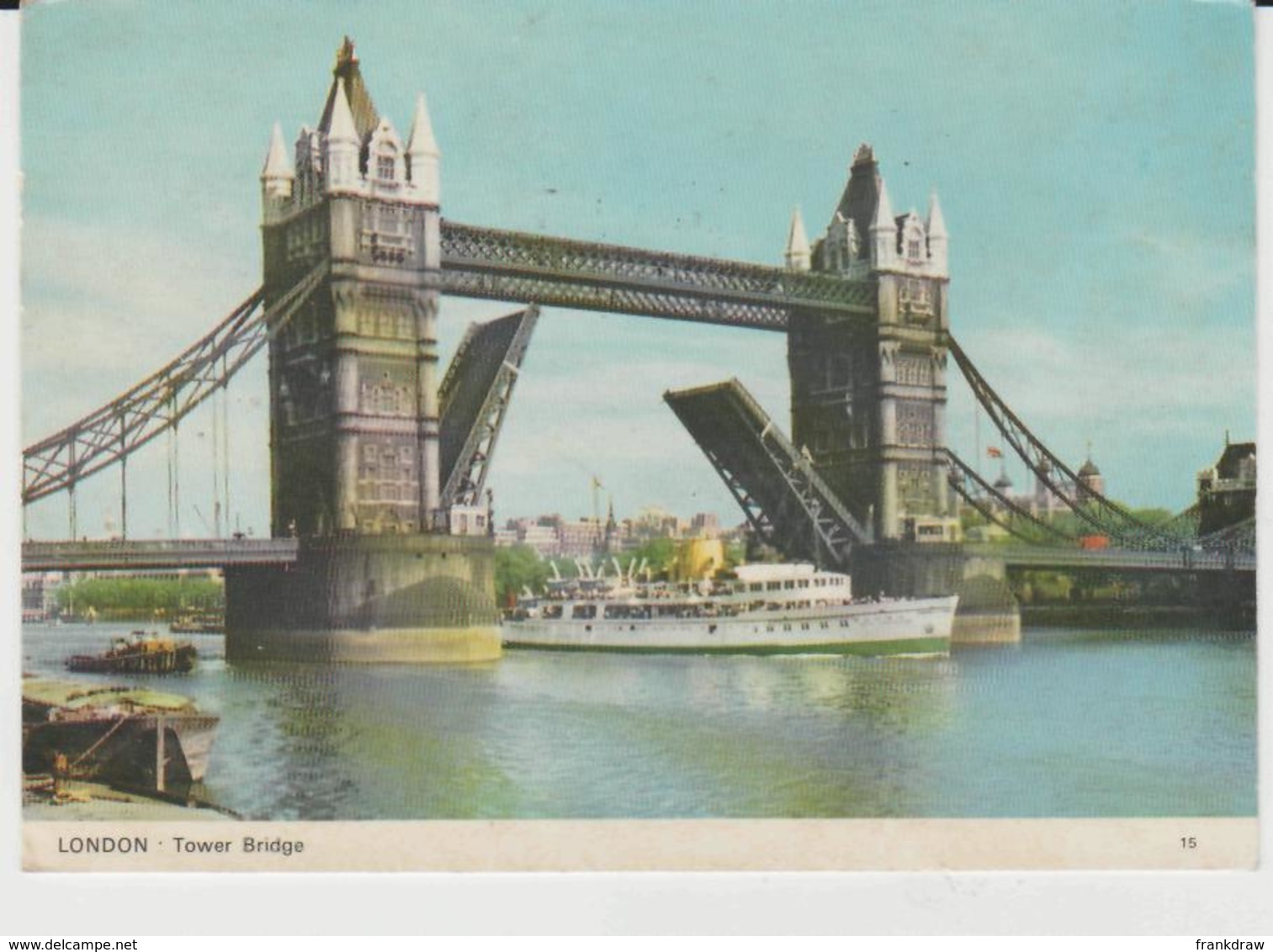 Postcard - Tower Bridge London, Buil Between 1886 - 1894 -  Posted  3rd Oct C1970's Very Good - Non Classés