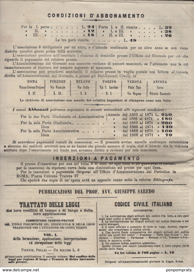 Journal "LA PROVINCIA DI BELLUNO" Avec 1Cmi +5 Cmi Vert Olive De 1863 Seul Sur Document Oblt ROMA SUCCURSALE 1 - Marcophilie