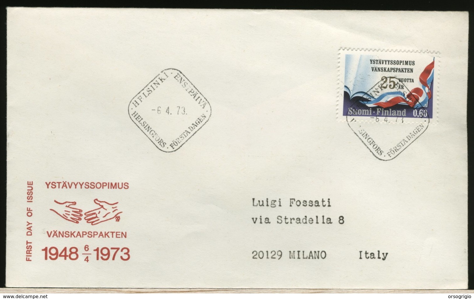 FINLANDIA - SUOMI FINLAND - FDC 1973 - VANSKAPSPAKTEN - FDC