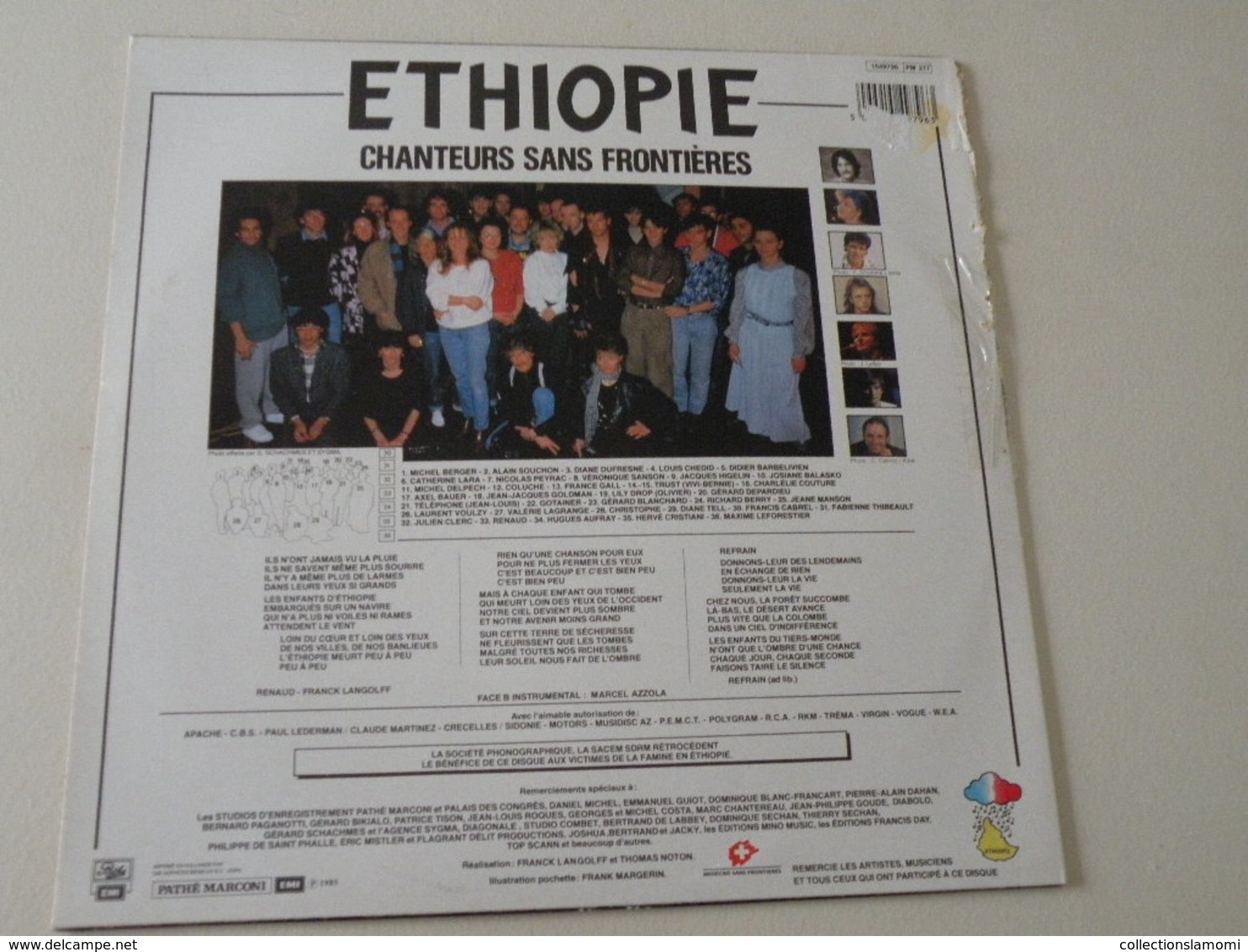 Éthiopie, Chanteurs Sans Frontières -(Titres Sur Photos)- Vinyle 45 T Maxi Single - 45 T - Maxi-Single