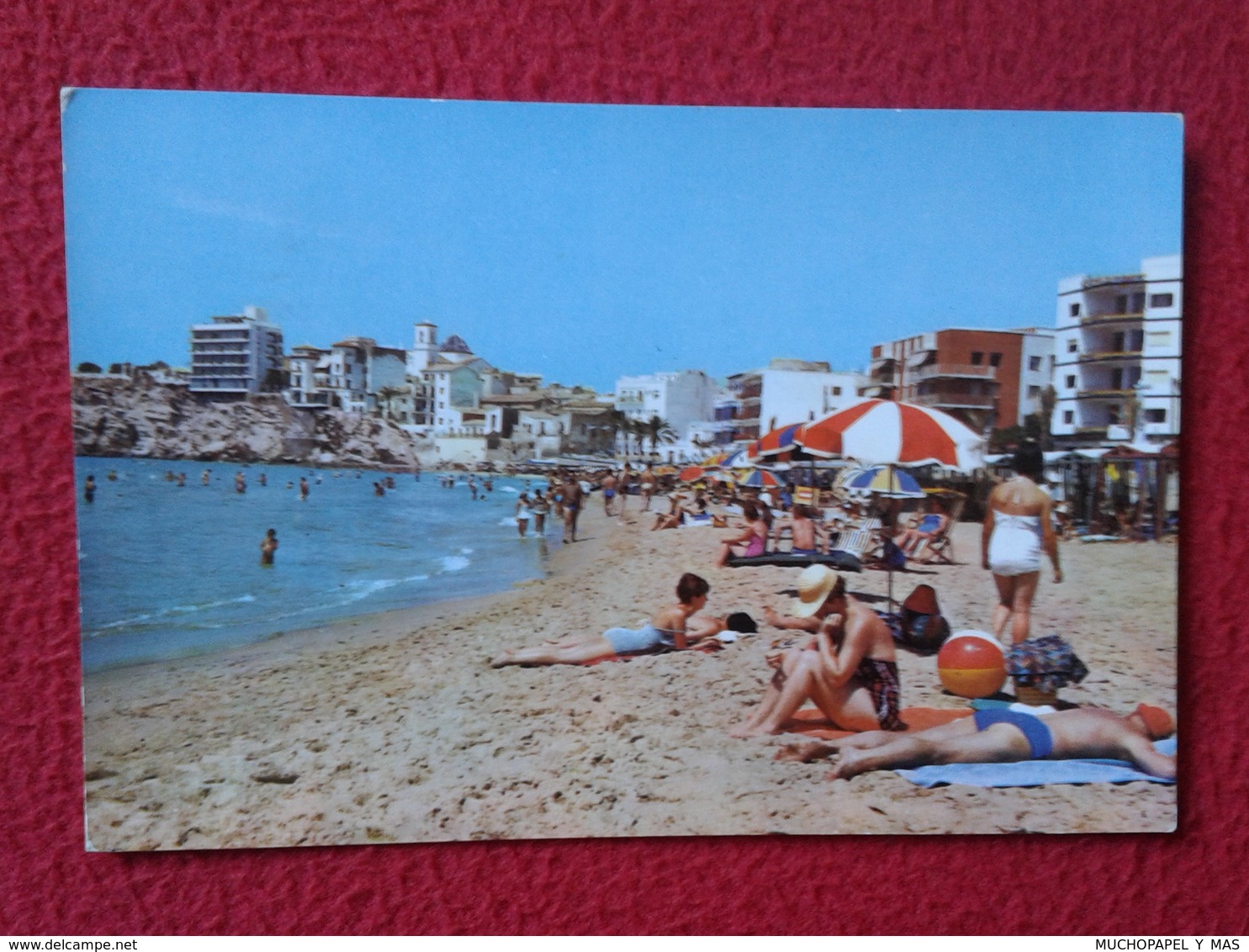 SPAIN POSTAL POST CARD CARTE POSTALE POSTCARD PUBLICIDAD ADVERTISING MEDICAMENTO MEDICINE EDUSAN, IMAGEN DE PLAYA PLAGE - Publicidad