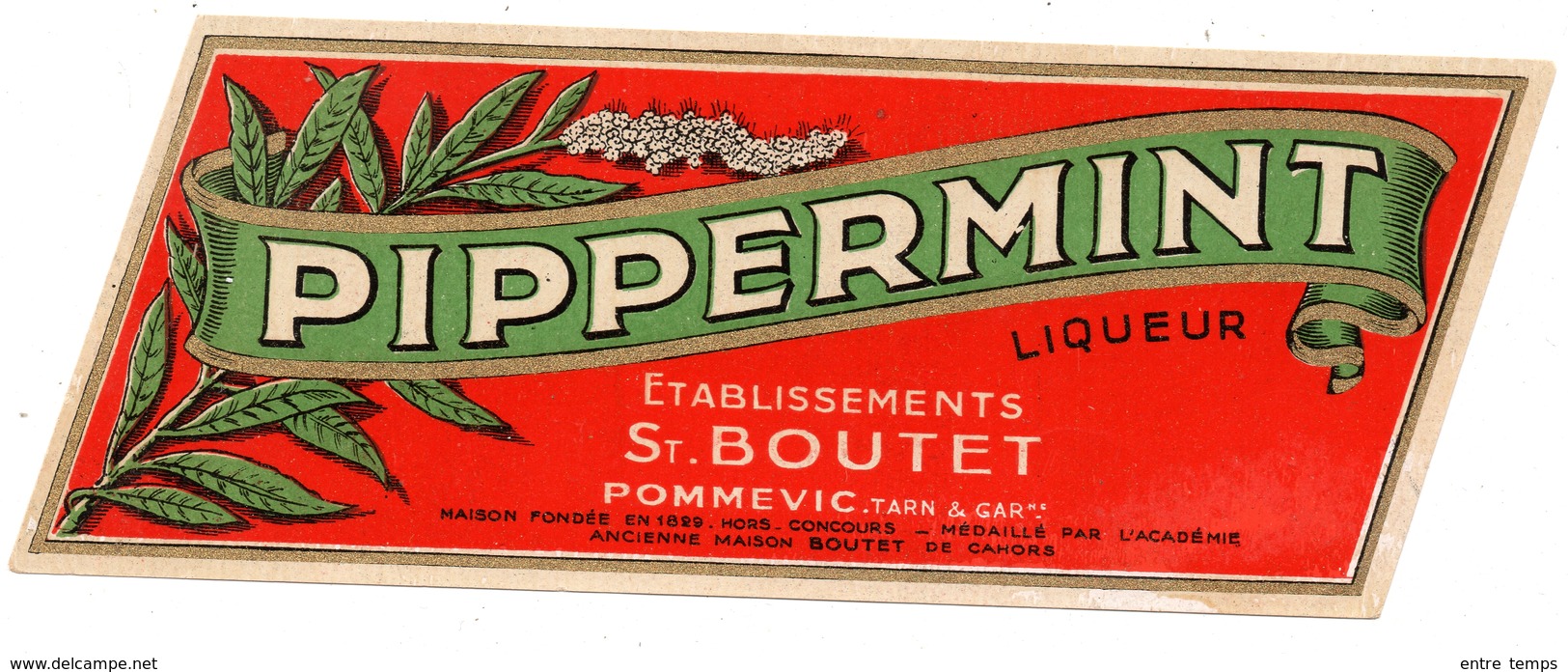 Pommevic Etiquette Pippermint Boutet - Altri & Non Classificati