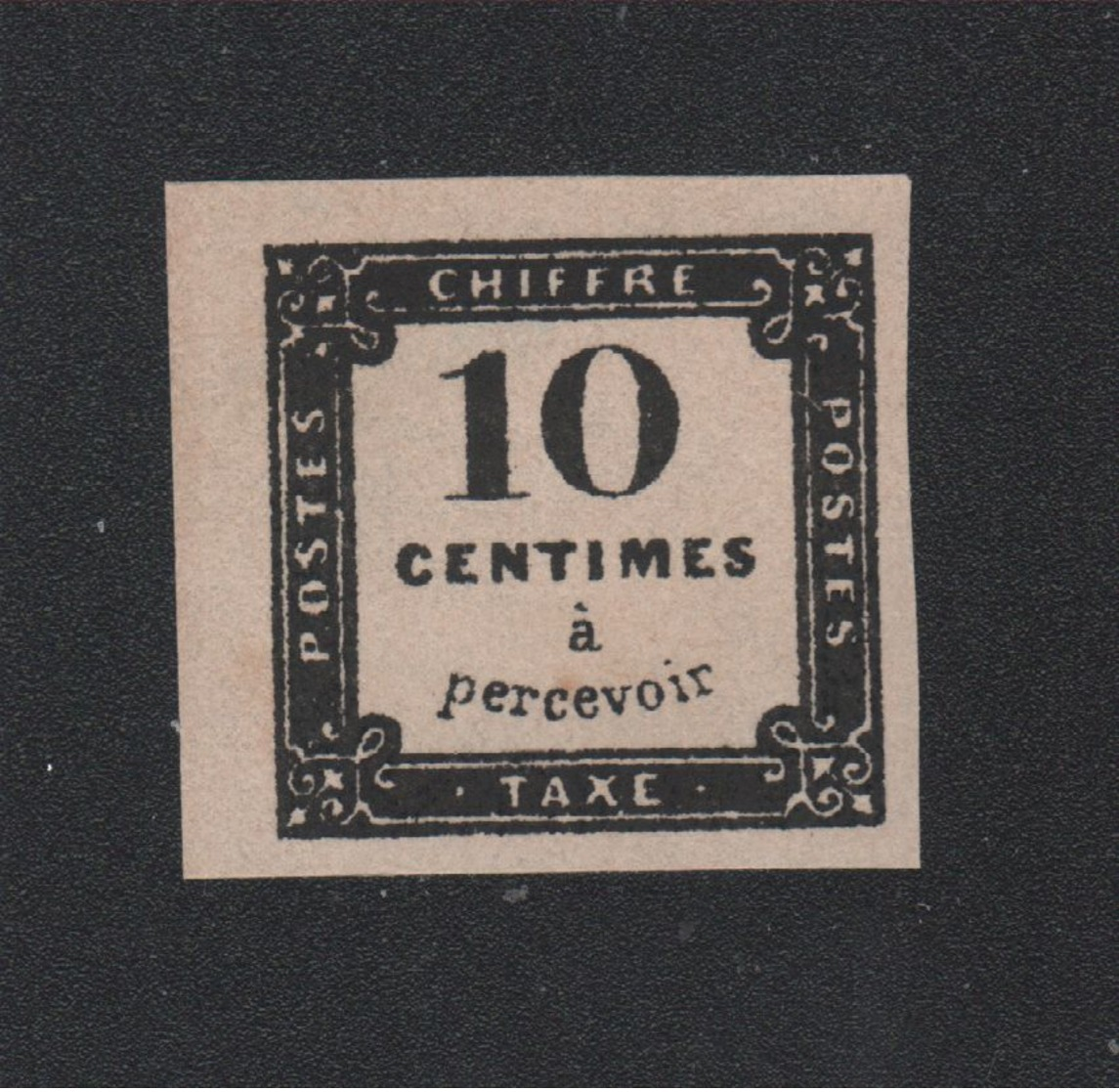 Faux Taxe N° 1 10 C Gomme Sans Charnière - 1859-1959 Neufs
