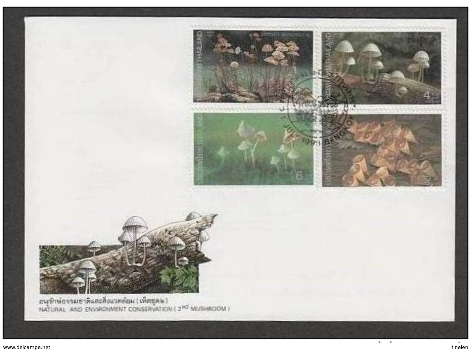 TAILANDIA  1 7 1998  FDC FUNGHI - Funghi