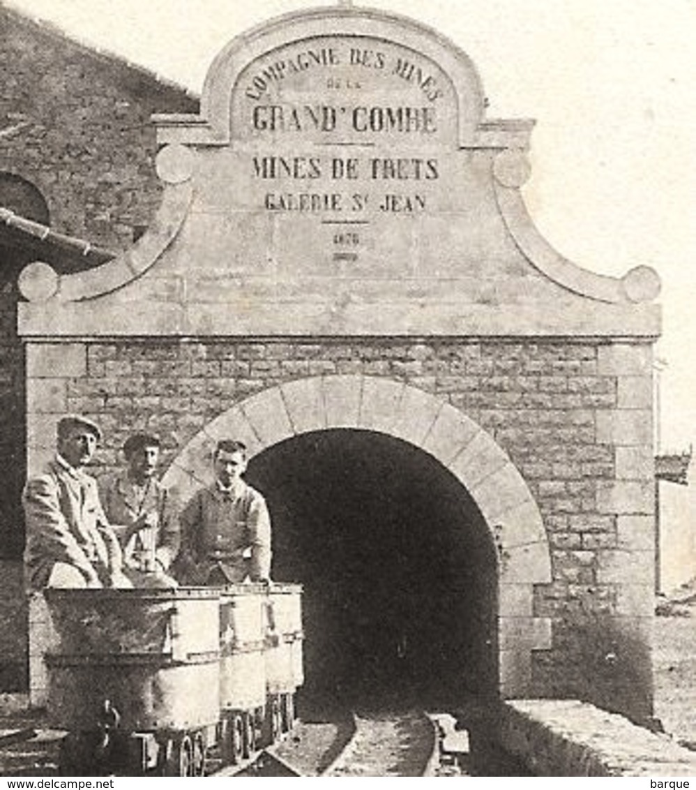 D13 . CPA . TRETS . MINES De La GRAND COMBE . Entrée De La GALERIE SAINT JEAN .  . TTB Animation ... - Trets