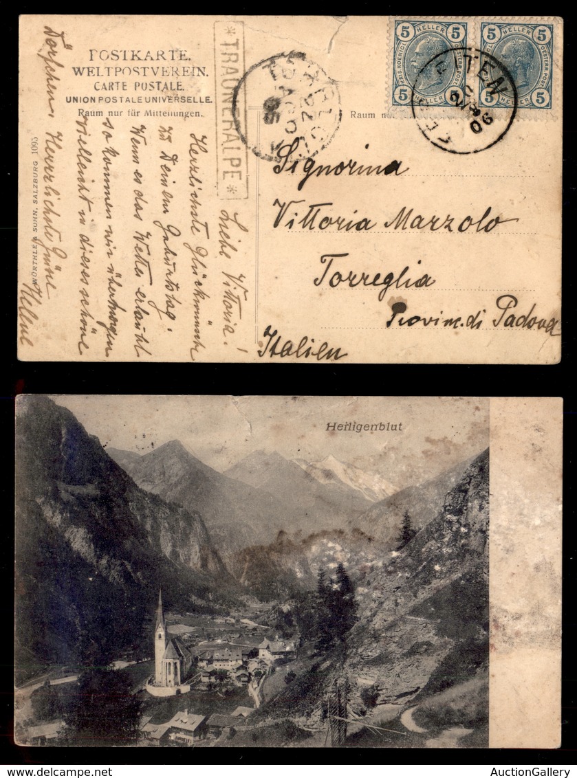 ANTICHI STATI - AUSTRIA TERRITORI ITALIANI - Trauneralpe (P.ti 7) - Cartolina Panoramica Per Torreglia Del 20.8.06 - Da  - Otros & Sin Clasificación