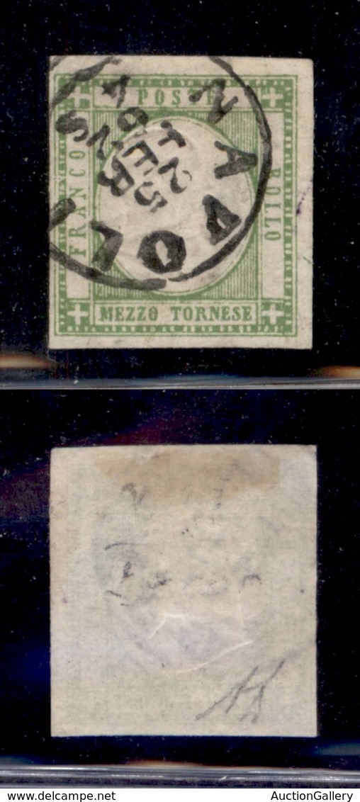 ANTICHI STATI - NAPOLI - Province Napoletane - 1861 - Mezzo Tornese (17) - Diena (500) - Andere & Zonder Classificatie
