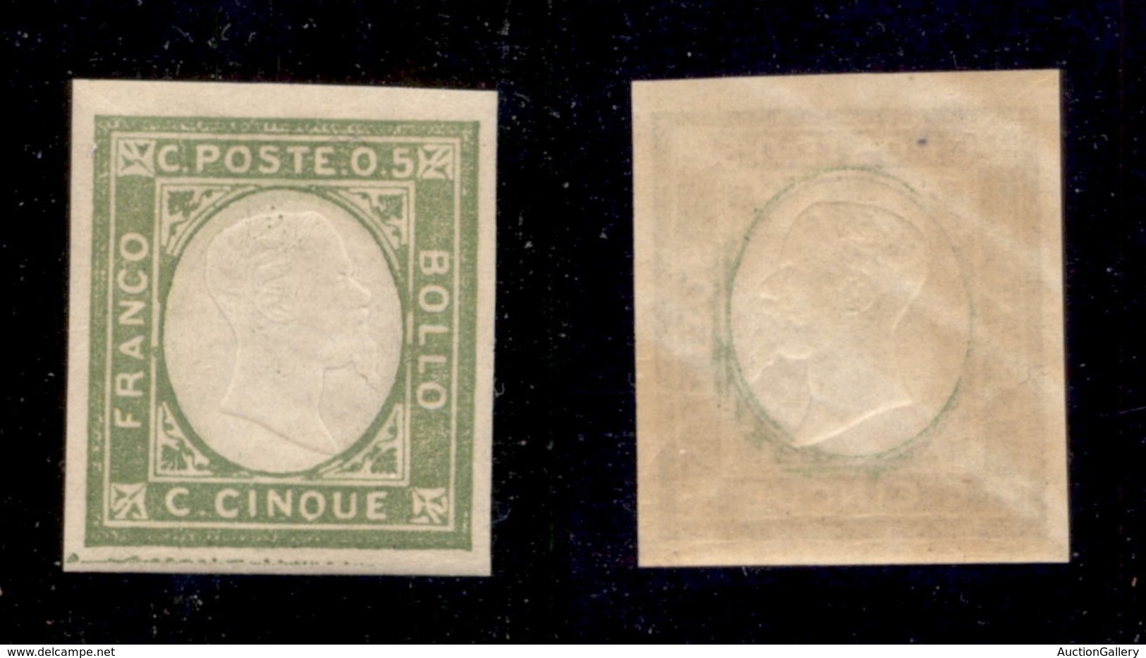 ANTICHI STATI - NAPOLI - 1861 - Non Emessi - 5 Cent (1) - Gomma Integra (60) - Otros & Sin Clasificación