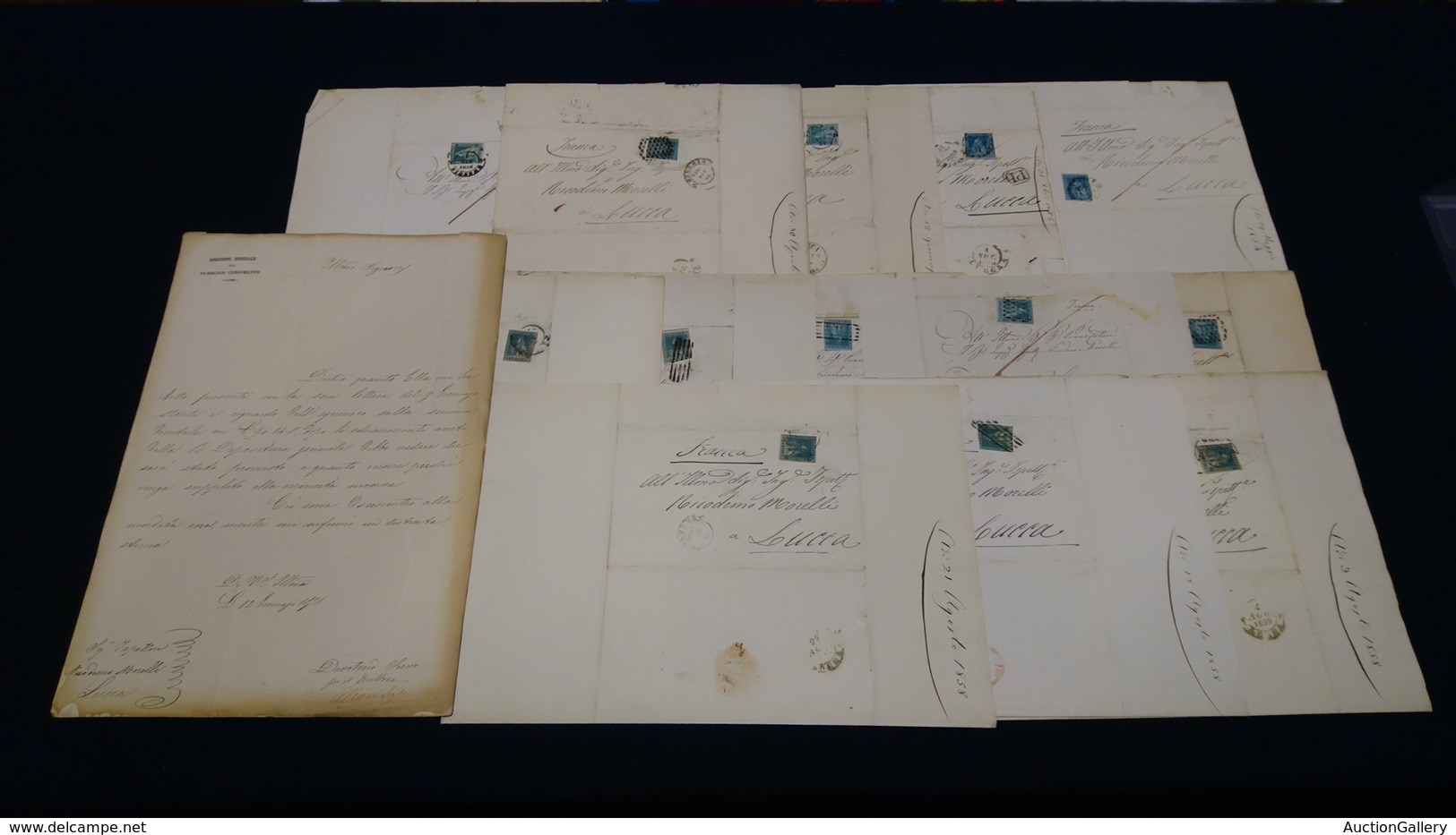 ANTICHI STATI - TOSCANA - Crazie (5-13) - Maggio 1854/agosto 1858 - Lotto Di Quattordici Lettere D’archivio Con Affranca - Other & Unclassified