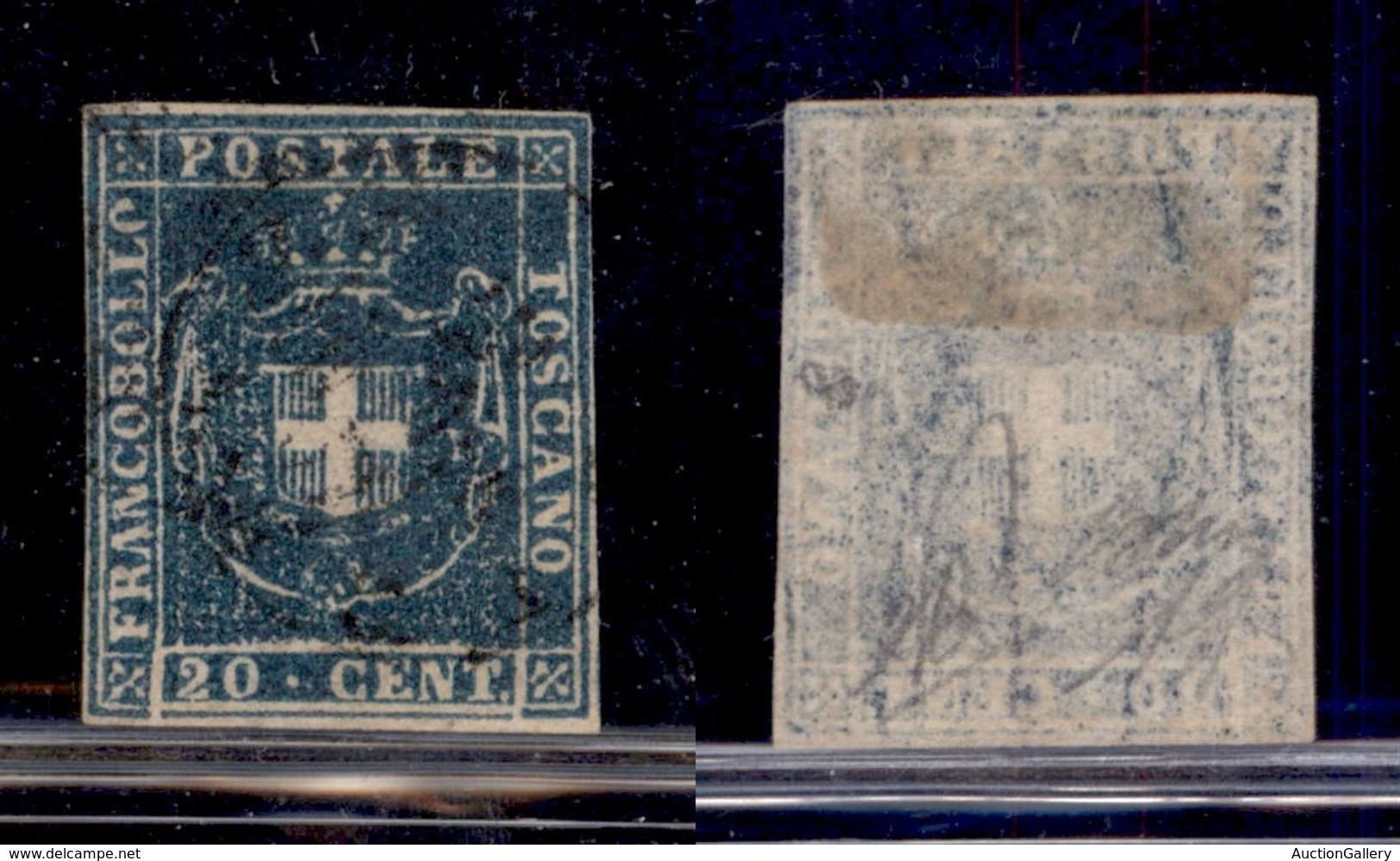 ANTICHI STATI - TOSCANA - 1860 - 20 Cent (20) Usato - Margini Perfetti - Oliva + Diena (300) - Other & Unclassified