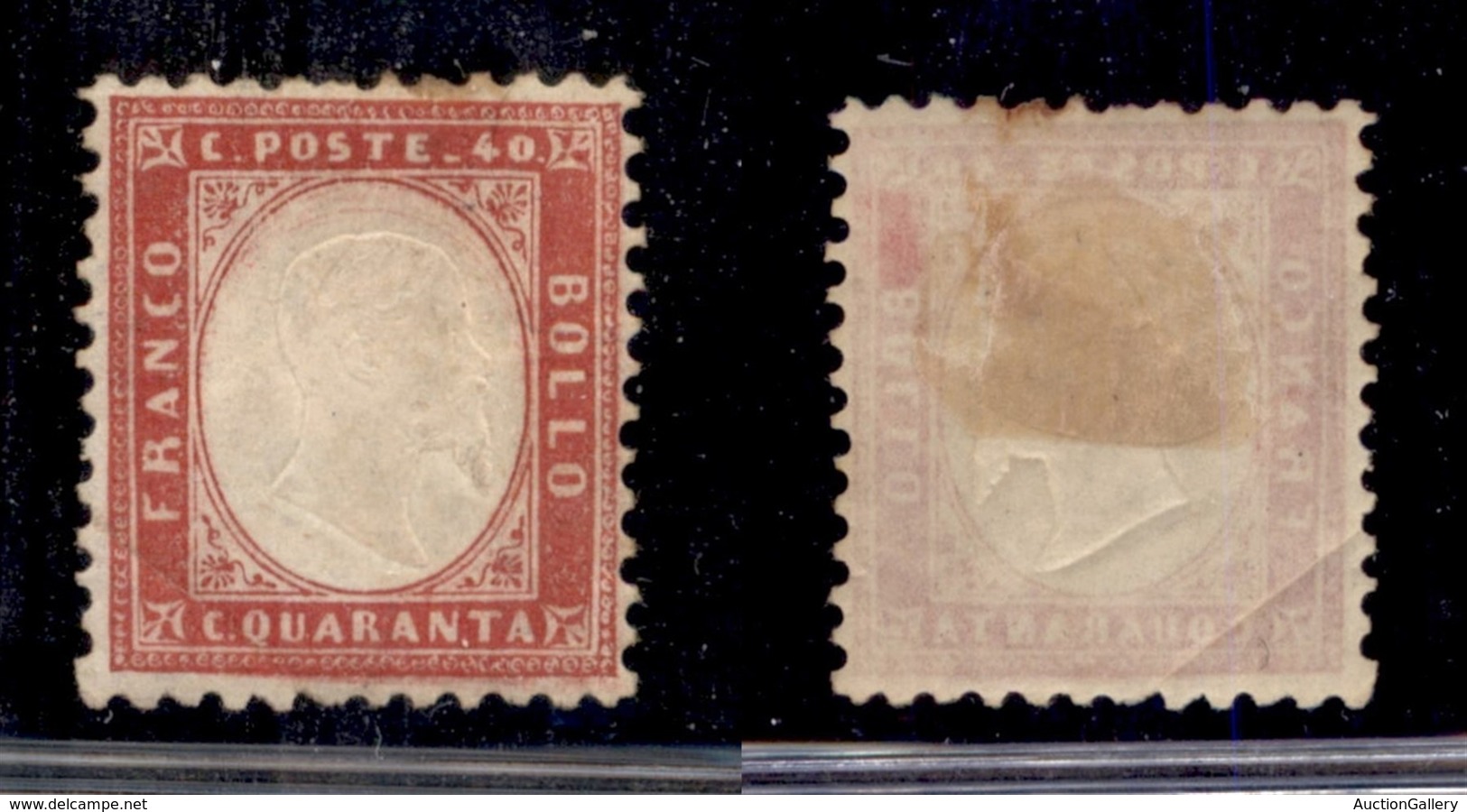 REGNO D'ITALIA - 1862 - 40 Cent (3) - Gomma Originale - Ben Centrato - Piega D’angolo In Basso A Sinistra - Other & Unclassified