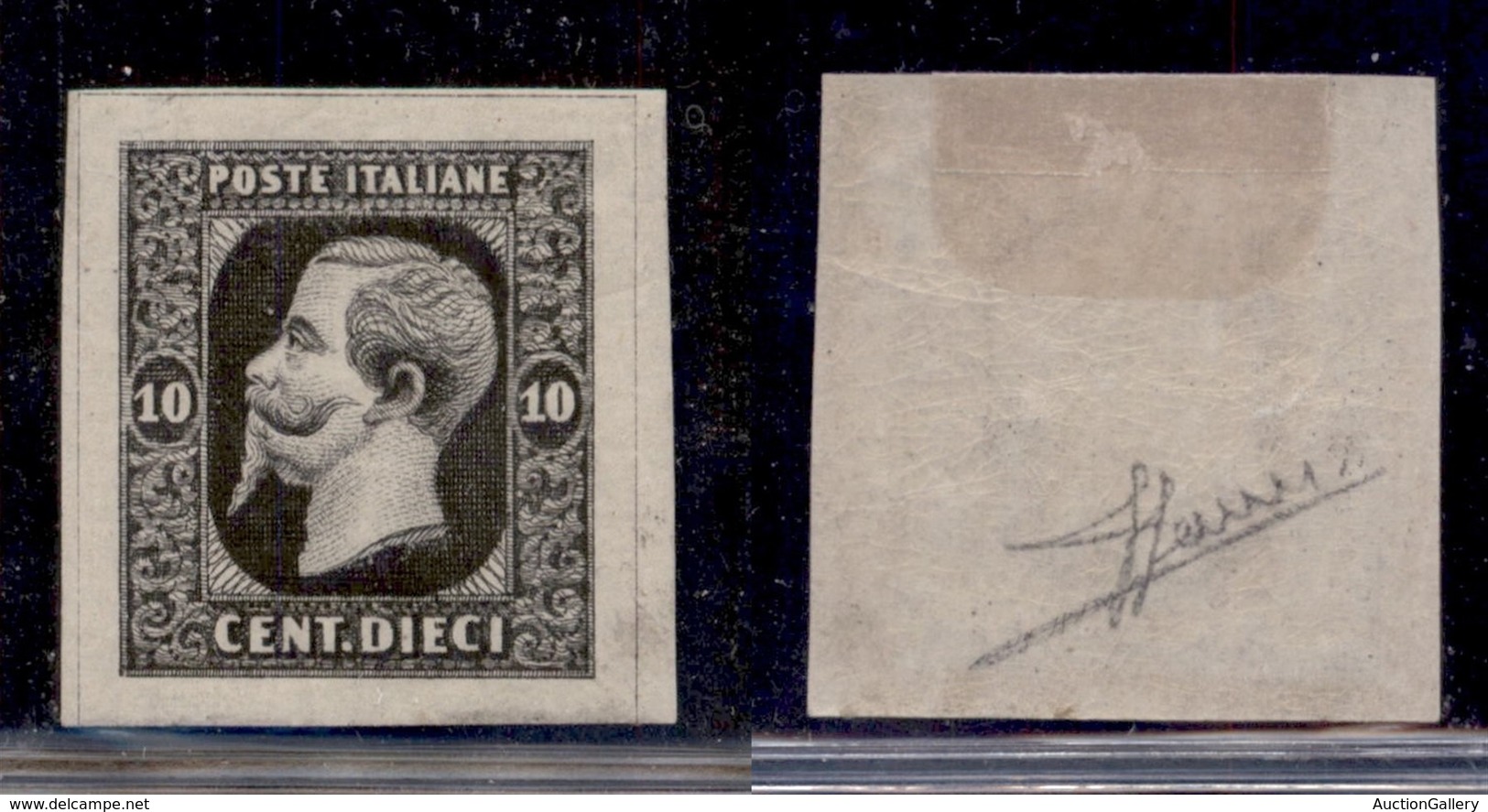 REGNO D'ITALIA - 1863 - Saggi - Ronchi - 10 Cent (14) - Carta Bianca - Gomma Originale - Sorani - Sonstige & Ohne Zuordnung