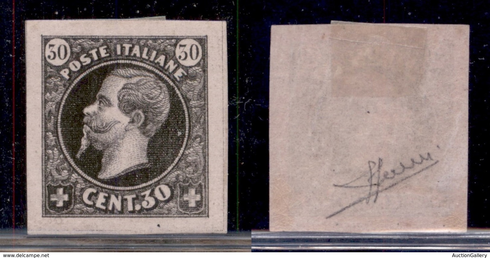 REGNO D'ITALIA - 1863 - Saggi - Ronchi - 30 Cent (16) - Carta Rosa - Gomma Originale - Sorani - Andere & Zonder Classificatie