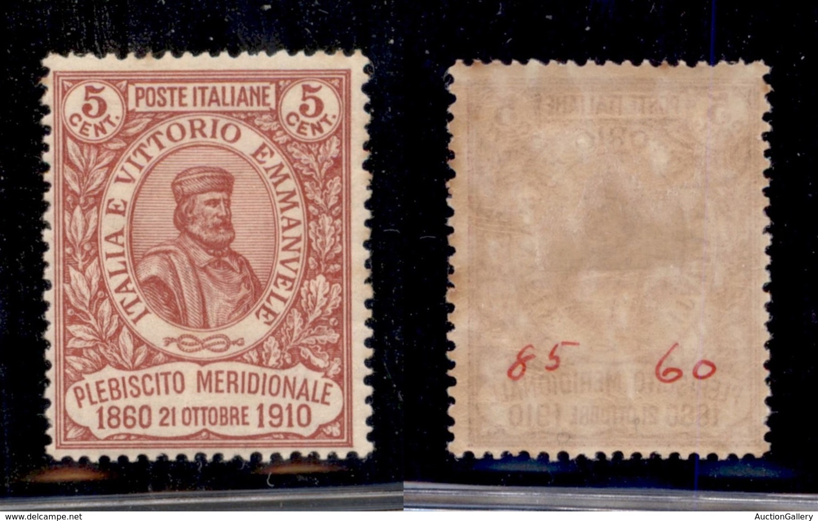 REGNO D'ITALIA - 1910 - 5 Cent Garibaldi (89) - Gomma Originale(175) - Other & Unclassified