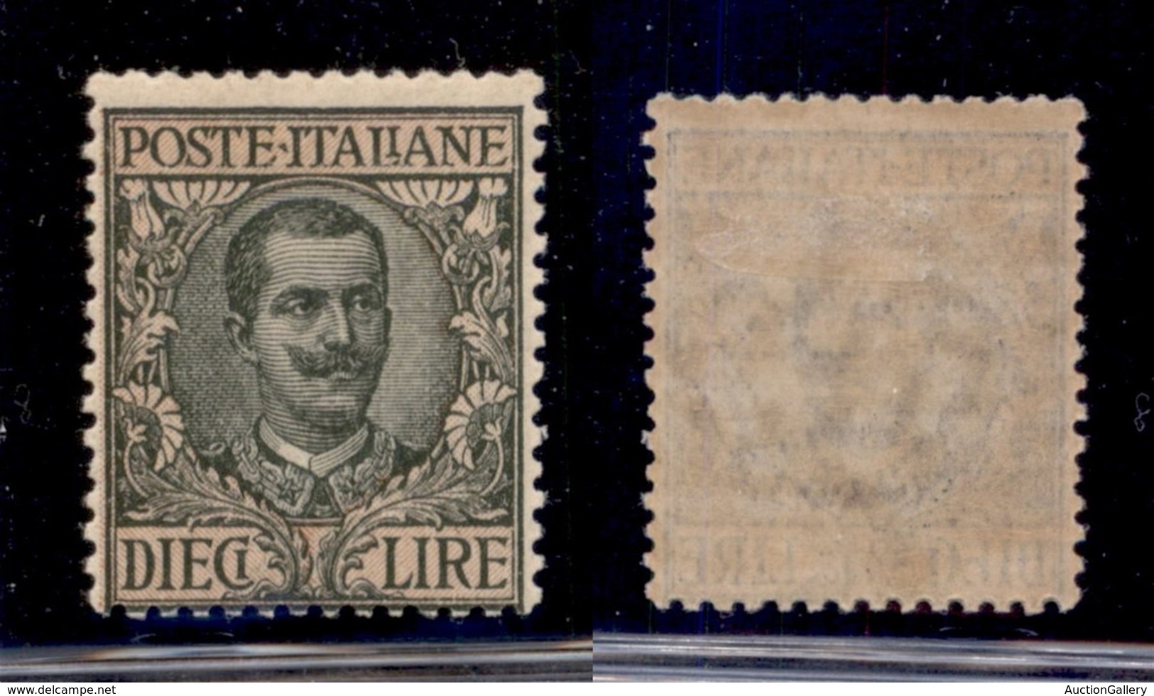 REGNO D'ITALIA - 1910 - 10 Lire Floreale (91) - Gomma Originale (110) - Other & Unclassified