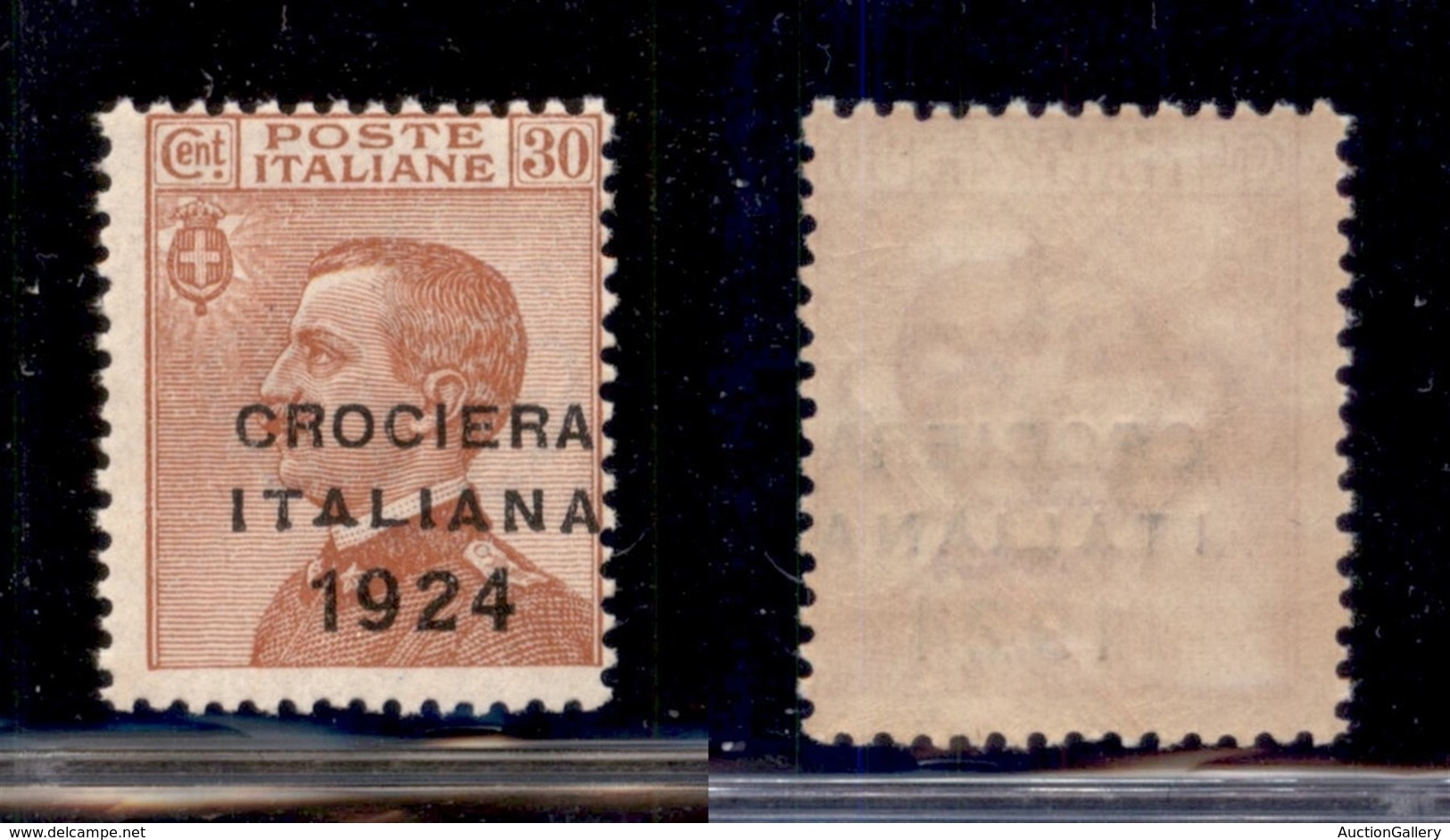 REGNO D'ITALIA - 1924 - 30 Cent Crociera (163e) - A Diversa - Gomma Integra - Sottoquotato - Andere & Zonder Classificatie