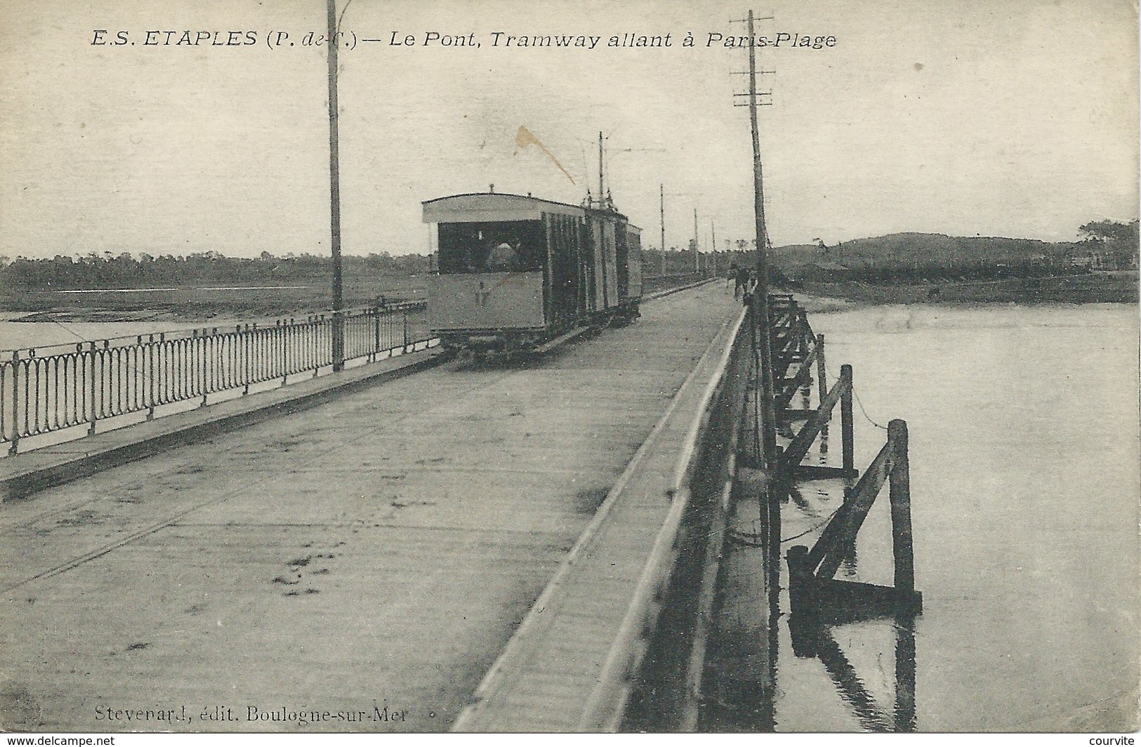 Etaples - Le Pont, Tramway Allant à Paris Plage - Etaples