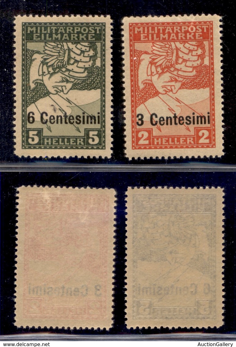 OCCUPAZIONI - OCCUPAZIONE AUSTRIACA DEL VENETO - 1918 - Espressi - Ristampe (R1/R2) - Serie Completa - Gomma Integra (10 - Andere & Zonder Classificatie