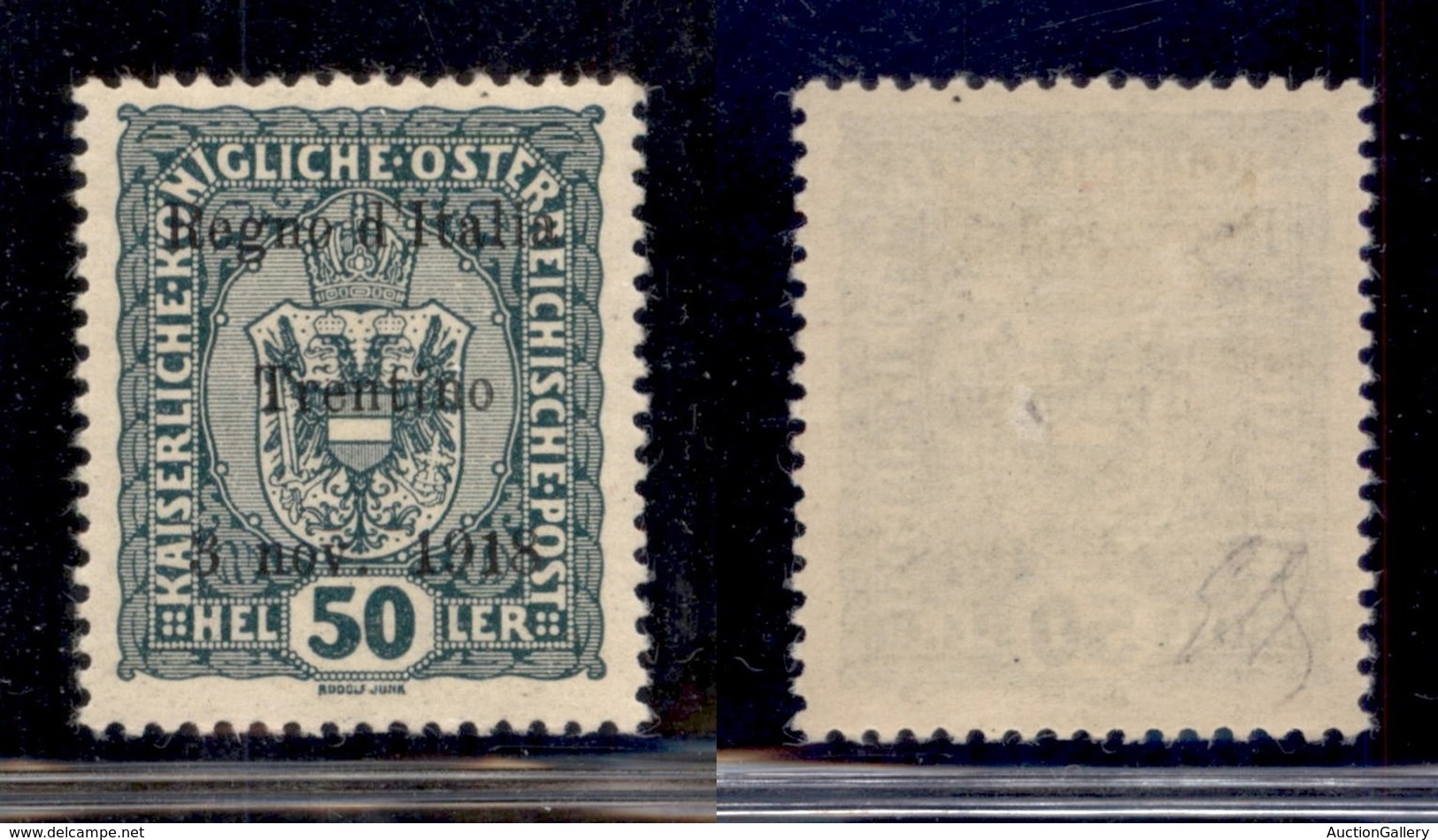 OCCUPAZIONI - TRENTINO - 1918 - 50 Heller (11) - Gomma Originale - Diena (110) - Andere & Zonder Classificatie