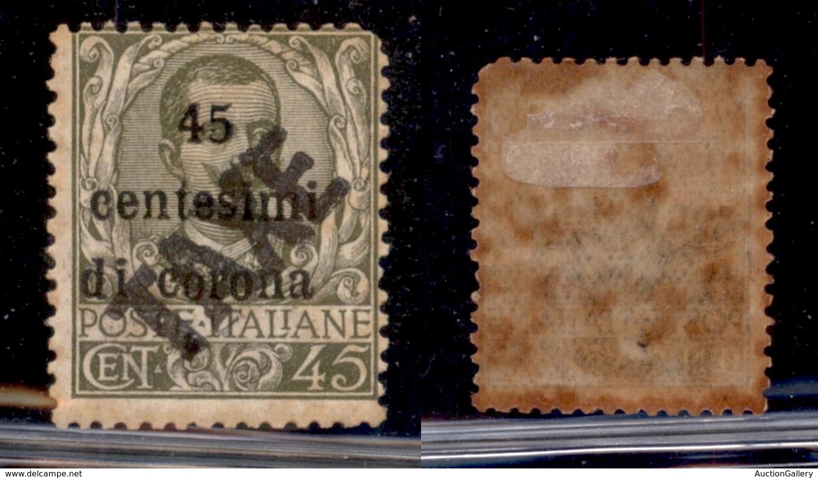 OCCUPAZIONI - BOLZANO 3 - 1919 - Taxe Su 45 Cent Su 45 (56) - Gomma Originale Rugginosa - Angolo Difettoso (240) - Autres & Non Classés