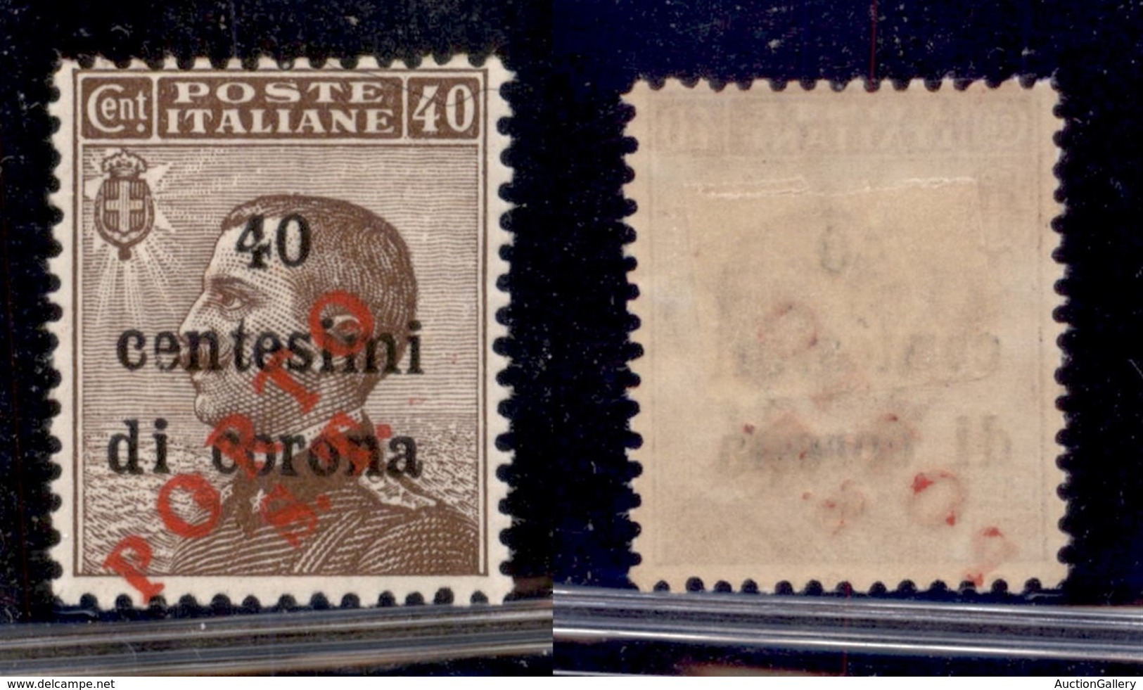 OCCUPAZIONI - BOLZANO 3 - 1919 - Porto S.T. Su 40 Cent Su 40 (139 Varietà Ca) Con Soprastampa In Basso - Gomma Originale - Andere & Zonder Classificatie