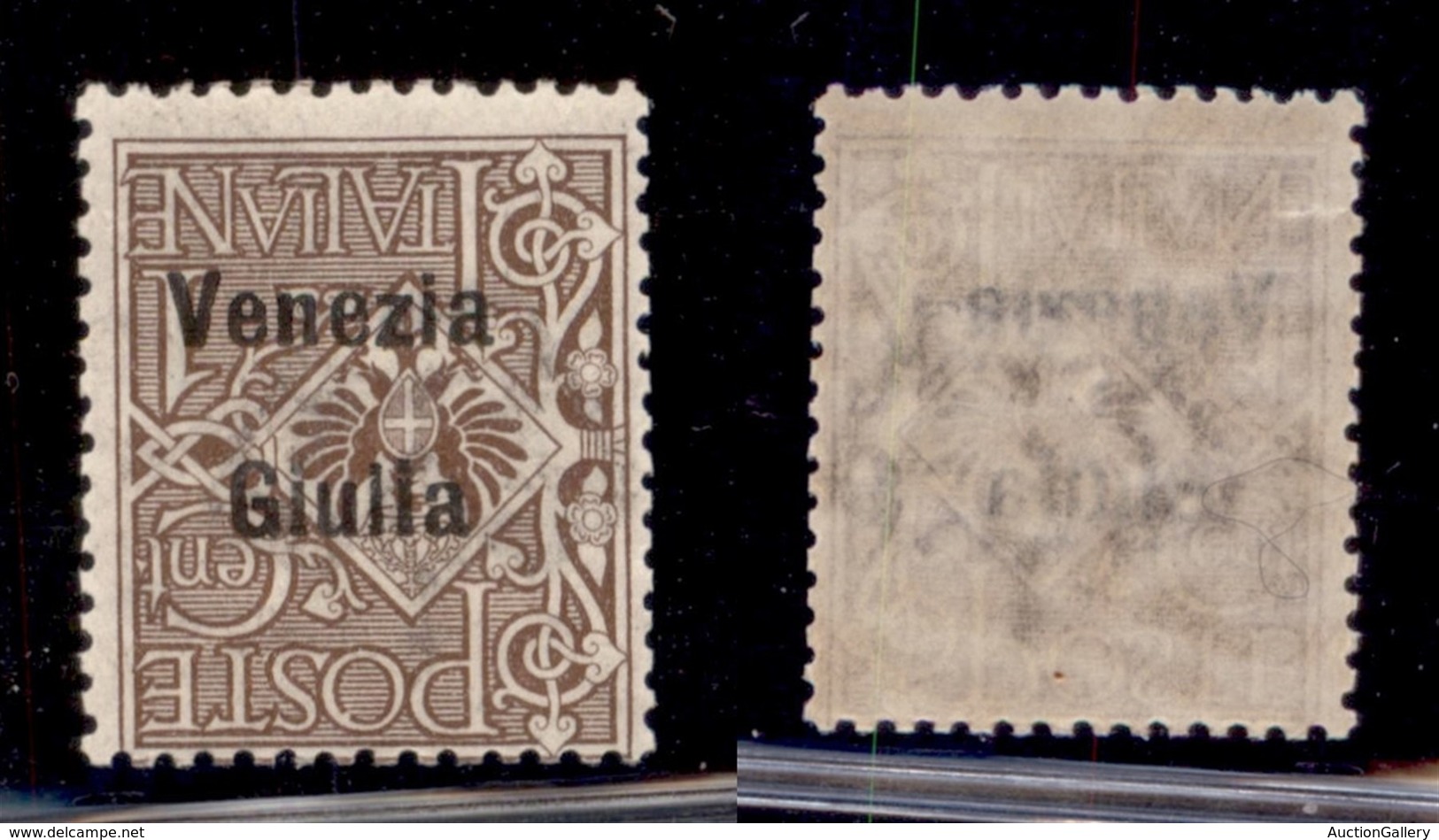 OCCUPAZIONI - VENEZIA GIULIA - 1919 - 1 Cent (19a) Con Soprastampa Capovolta - Gomma Integra (150) - Other & Unclassified