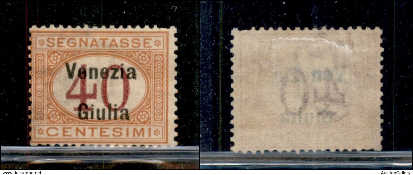 OCCUPAZIONI - VENEZIA GIULIA - 1918 - Segnatasse - 40 Cent (5) - Nuovo Con Gomma Originale (180) - Autres & Non Classés