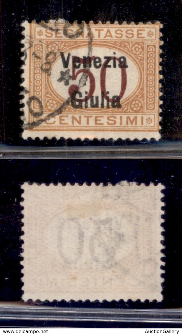 OCCUPAZIONI - VENEZIA GIULIA - 1919 - Segnatasse - 50 Cent (6) Usato (380) - Andere & Zonder Classificatie