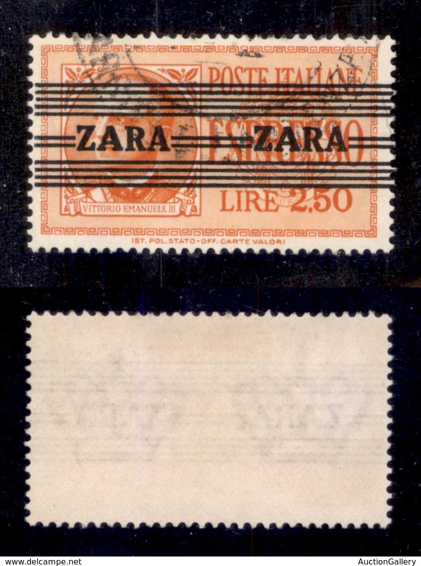 OCCUPAZIONI - ZARA - 1943 - Espressi - 2,50 Lire (4 - Terzo Tipo) Usato - A Larghe + A Strette (5.000) - Other & Unclassified