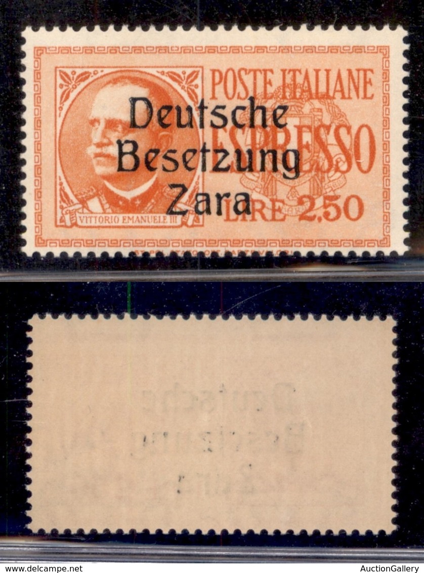 OCCUPAZIONI - ZARA - 1943 - Espressi - 2,50 Lire (2) - Gomma Integra (300) - Other & Unclassified