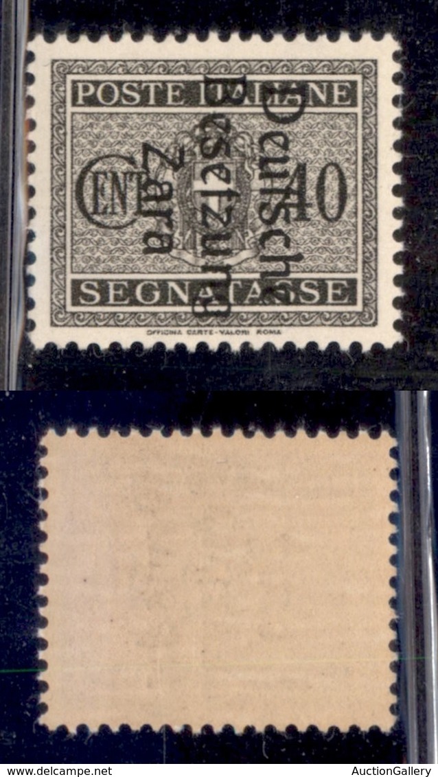 OCCUPAZIONI - ZARA - 1943 - Segnatasse - 40 Cent (6) - Gomma Integra (100) - Other & Unclassified