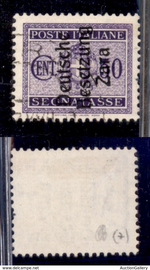 OCCUPAZIONI - ZARA - 1943 - Segnatasse - 50 Cent (7) Usato (100) - Other & Unclassified