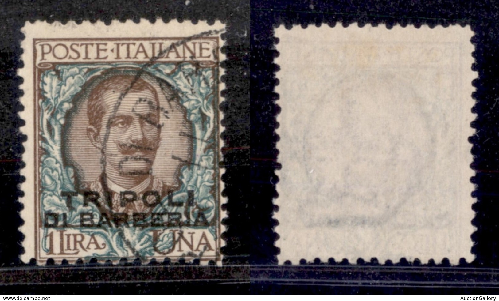 LEVANTE - TRIPOLI DI BARBERIA - 1909 - 1 Lira (9) - Usato (150) - Autres & Non Classés