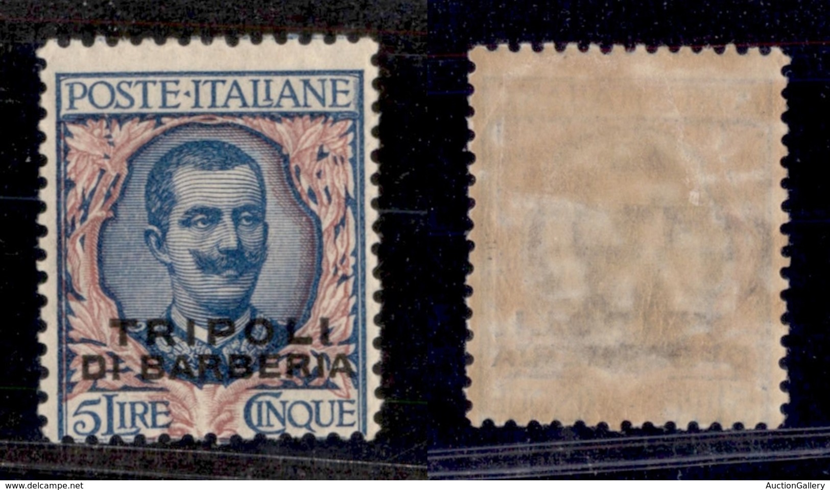 LEVANTE - TRIPOLI DI BARBERIA - 1919 - 5 Lire (10) - Gomma Originale (60) - Other & Unclassified