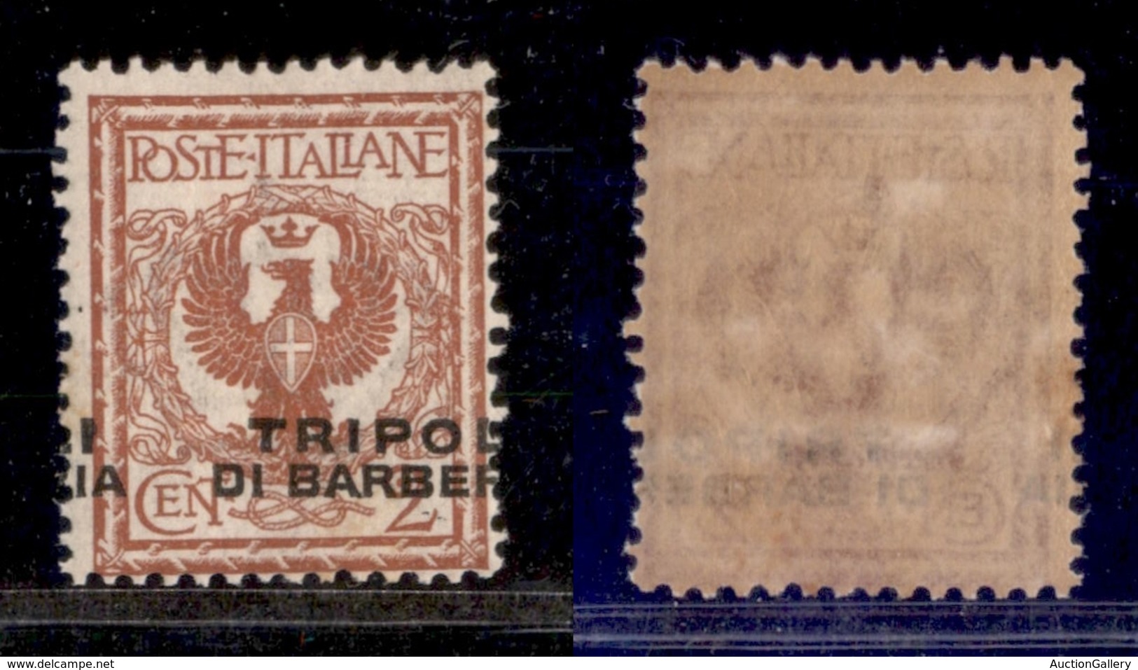 LEVANTE - TRIPOLI DI BARBERIA - 1915 - 2 Cent (12c) Con Soprastampa Spostata A Cavallo - Gomma Integra (150) - Andere & Zonder Classificatie