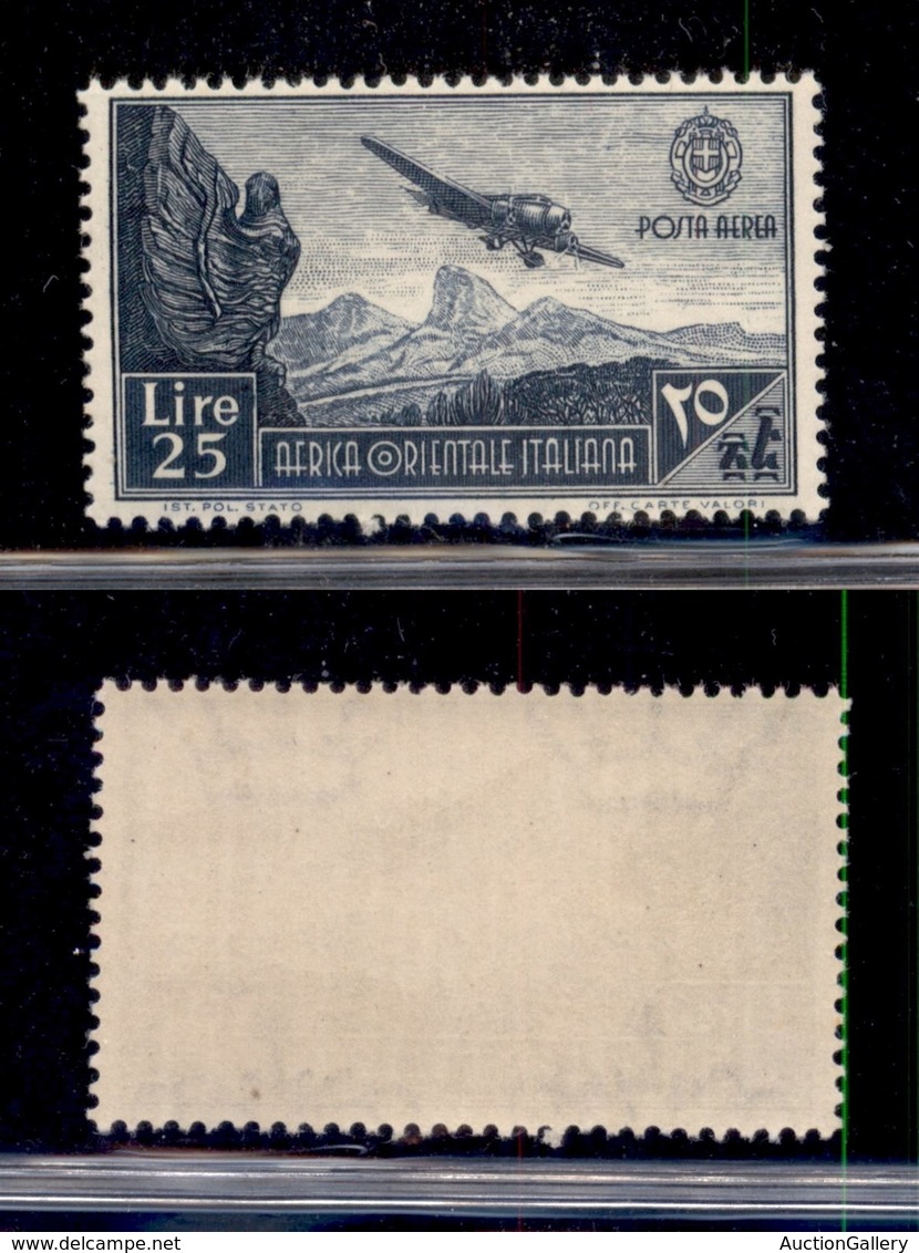 COLONIE - AFRICA ORIENTALE - 1938 - 25 Lire (11 - Aerea) - Gomma Integra (112) - Other & Unclassified