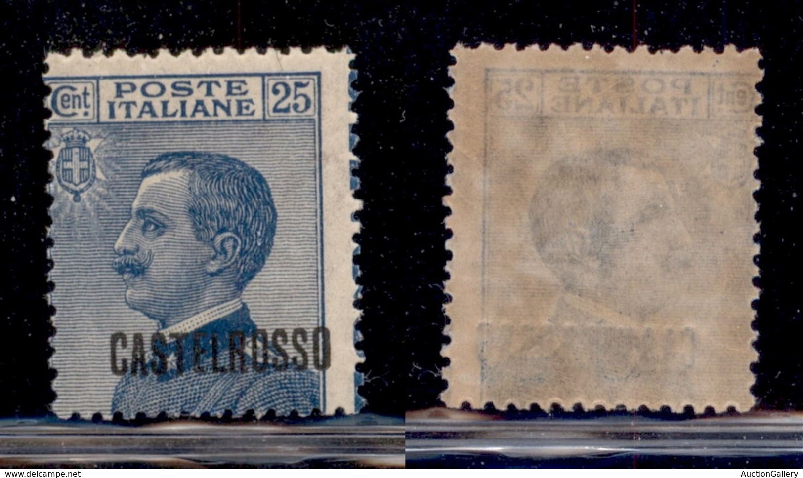 COLONIE - CASTELROSSO - 1922 - 25 Cent Michetti (5 - Varietà Dab) Soprastampa E Dentellatura Verticale Spostate (sulle S - Sonstige & Ohne Zuordnung