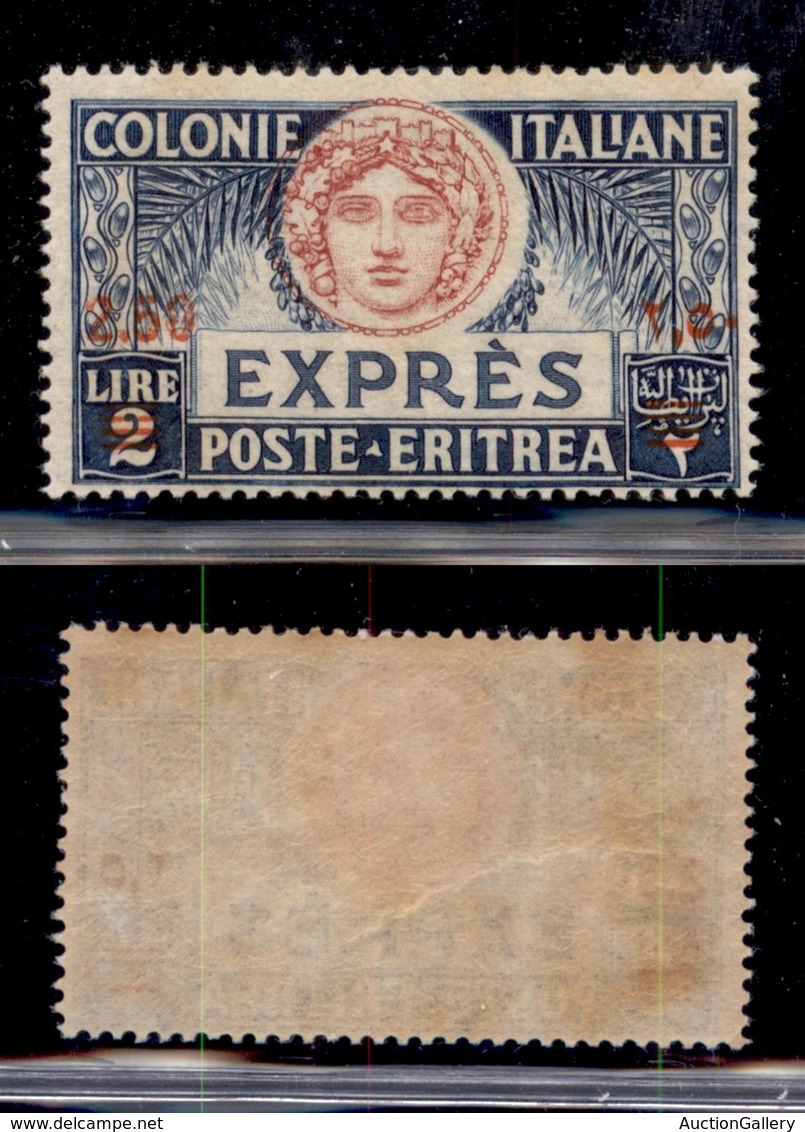 COLONIE - ERITREA - 1926 - Espressi - 2,50 Lire Su 2 (7) - Gomma Integra (70) - Sonstige & Ohne Zuordnung