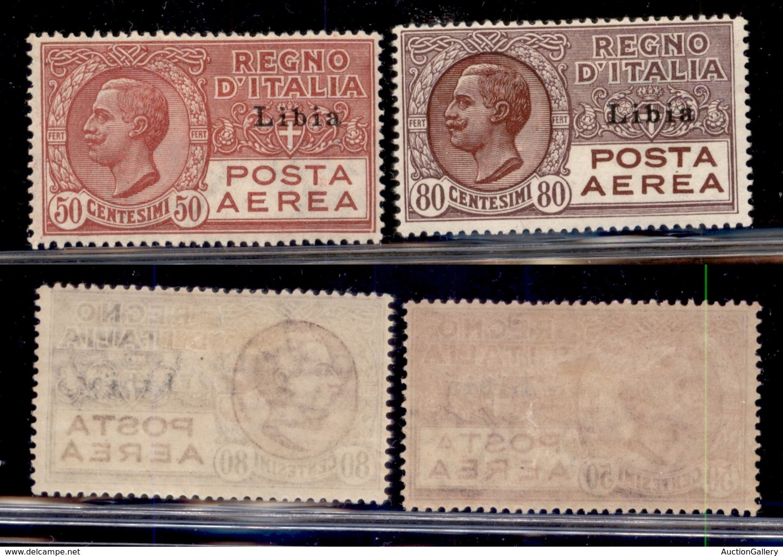 COLONIE - LIBIA - 1928/1929 - Posta Aerea (1/2) - Serie Completa - Gomma Originale (140) - Sonstige & Ohne Zuordnung