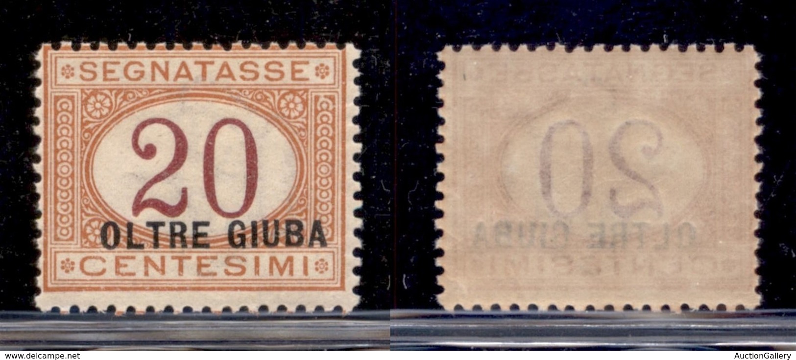 COLONIE - OLTRE GIUBA - 1925 - Segnatasse - 20 Cent (3) - Gomma Integra (90) - Other & Unclassified